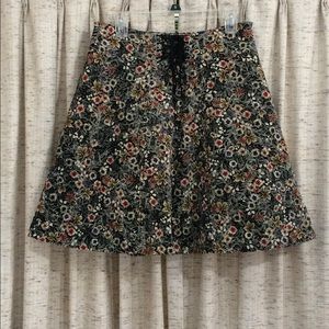 Anthropologie Edme & Esyllte "Norwegian Woods" Lace Up Skirt - 6